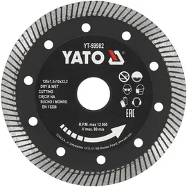 Yato YT-59982 Trennscheibe Winkelschleifer Mangan-Stahl 22,2mm 125mm