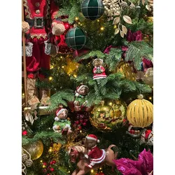 1 Christbaumschmuck Glas Teddybär Geschenk Weihnachtskugeln Weihnachtsbaum bunt