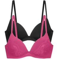 DORINA WILLA Bügel-BH Rosa/Schwarz 85C