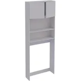 VCM Waschmaschinenschrank 70 x 182 x 21 cm Weiß