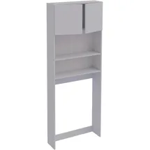 VCM Waschmaschinenschrank 70 x 182 x 21 cm Weiß