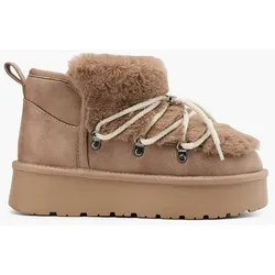 Boots - Damen - taupe
