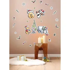 KOMAR Winnie the Pooh Christmas Wandtattoo 50 x 70 cm