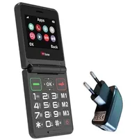 TTfone Klapphandy TT660 mit faltbarem Design, großen Tasten, Notruf, Langer Akkulaufzeit und 3G & 4G LTE Konnektivität (mit Netzladegerät)