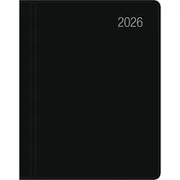 Zettler Taschenkalender 660 8,3x10,7cm 1 Woche/2 Seiten schwarz 2026