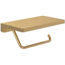 Villeroy & Boch V&B Toilettenpapierhalter Elements Striking 200x110x79mm, mit Ablage, brushed gold