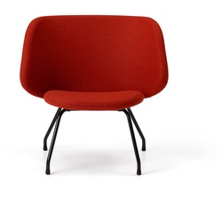 Softline Lounge Sessel Evy Bezug Filz orange, Designer busk+hertzog, 81x81x63 cm