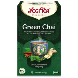YOGI TEA, Green Chai, Bio Gewürz- und Kräutertee 17X1,8 g