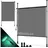 Kesser Windschutz Klemmmarkise 150 x 310 cm grau