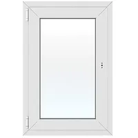 Solid Elements Kunststofffenster New Basic  (60 x 90 cm, Verglasung: 2-fach, DIN Anschlag: Links, Weiß)