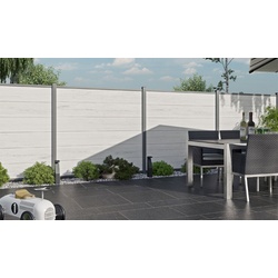 Abschlussleisten für Eckelement aus Aluminium in der Größe 90 x 3,2 / 2,5 x 2 cm in Silber