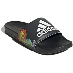 adidas Badeschuhe Adilette Comfort Blume schwarz/weiss Damen - 1 Paar