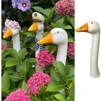 of Gartenstecker Gänsehals 35 cm Mehrfarbig
