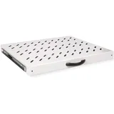 Roline 19-Zoll Fachboden 1 HE, ausziehbar 350 T 25 kg grau