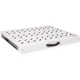 Roline 19-Zoll Fachboden 1 HE, ausziehbar 350 T 25 kg grau