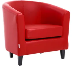 Wartezimmer-Sessel dunkelrot Besuchersessel 72 x 62 x 71 cm