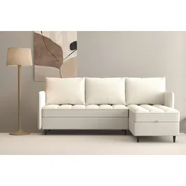 dorel home Eckcouch Cord 2-Sitzer Beige