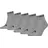 Head Socken ELEMENTS ALL SPORTS QUARTER 5P ECOM 5 Paare Grau 35-38