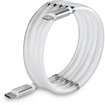 Renkforce USB-Kabel USB 2.0 USB-C® Stecker, Apple Lightning Stecker 2.00m Weiß TO-6886782