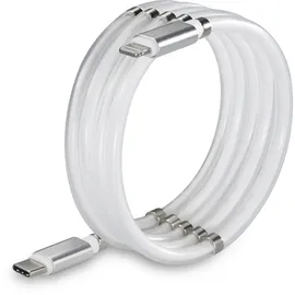 Renkforce USB-Kabel USB 2.0 USB-C® Stecker, Apple Lightning Stecker 2.00m Weiß TO-6886782