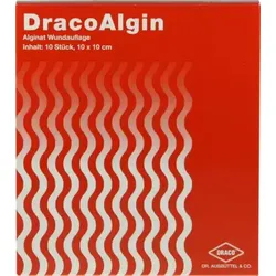 DRACOALGIN 10x10 cm Alginat Wundauflage 10 St Kompressen