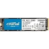 Crucial P2 2TB M.2 PCIe Gen3 NVMe Internes SSD - Bis zu 2400MB/s - CT2000P2SSD8