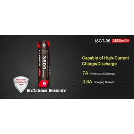 Klarus 18GT36 18650 Li-Ion Akku 3,6V 3600mAh