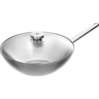 Zwilling Patelnia wok z pok. ZWILLING Plus 40998-030-0 30 cm, Pfanne + Kochtopf, Grau