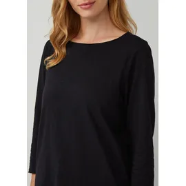 s.Oliver Shirt mit Flammgarnstruktur und 3/4-Ärmeln - 40