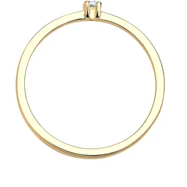 Elli DIAMONDS Ring 925 Sterling Silber Verlobungsring in Gold | Gr.: 56