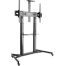 SpeaKa Professional SP-TVC-600 TV-Rollwagen 152,4 cm (60") - 254,0 cm (100") Höh (100", 100 kg), TV Ständer, Schwarz