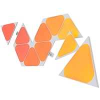 Nanoleaf Shapes Mini Triangle Erweiterungspack, 10 zusätzliche Dreieckigen LED Panels - Smarte Modulare RGBW WLAN 16 Mio. Farben Wandleuchte Innen, Musik & Bildschirm Sync, Funktioniert mit Alexa