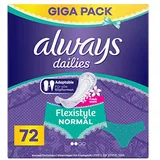 3x Always Dailies 216 Slipeinlagen Flexistyle Fresh Normal Giga Pack mit deze...
