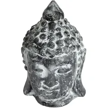 Goldbach Buddhas Kopf aus Keramik schwarz H 23,4 cm