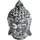 Goldbach Buddhas Kopf aus Keramik schwarz H 23,4 cm