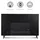 kwmobile 55" TV Abdeckung Indoor - Fernseher Hülle Bildschirmschutz Abdeckung - TV Bildschirm Staubschutzhülle - Fernsehabdeckung - Weiß Schwarz