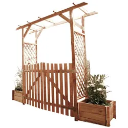 PROMADINO Pergola »Bamberg«, Breite: 240 cm - braun