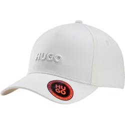 Baseball Cap HUGO, Damen, beige (natural 102), Twill, Baumwolle, unifarben, casual, Caps, mit 3D Logostickerei, verstellbarer Verschluss, unisex