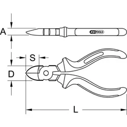 TITANplus Diagonal-Seitenschneider, 160mm