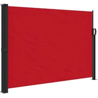vidaXL Seitenmarkise 140 x 600 cm Rot Polyester