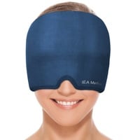 IEA Medical Schlafmaske Migräne Maske, Kühlmaske Migräne, Schlafmaske kühlend, Migräne Mütze, Kopfschmerzen Mask, Migraine Relief Cap, Headache Relief Cap grün