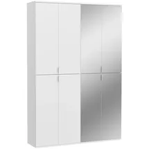 MID.YOU Drehtürenschrank Projekt X 130 x 193 x 34 cm Weiß
