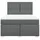 vidaXL Boxspringbett 140 x 200 cm Dunkelgrau