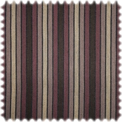 AKTION Jacquard Streifen Möbelstoff Ipanema Beige / Violett / Braun