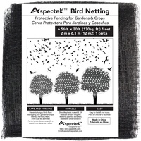 ASPECTEK Vogelschutznetz - 2 x 6 Meter engmaschiges Vogelnetz zur Abdeckung von Obstbäumen, Beerensträuchern und Gemüsebeeten