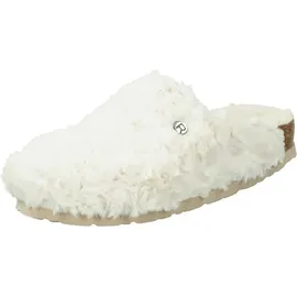 ROHDE Damen Pantoffel Hausschuh Plüsch Alba 6063, Größe:37 EU, Farbe:Beige - Beige