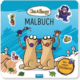 Trötsch Verlag Trötsch Jan und Henry Malbuch mit Stickern