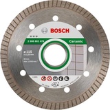 Bosch Professional Best for Ceramic Extraclean Turbo Diamanttrennscheibe 115x1.4mm, 1er-Pack (2608602478)
