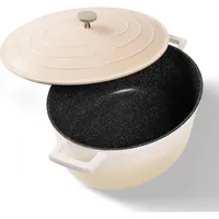 STONELINE Creme Gourmet Bräter 32x25 cm mit Deckel, Backofen