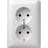 Gira Doppel-SCHUKO Steckdose Standard 55 Weiß 2 St.